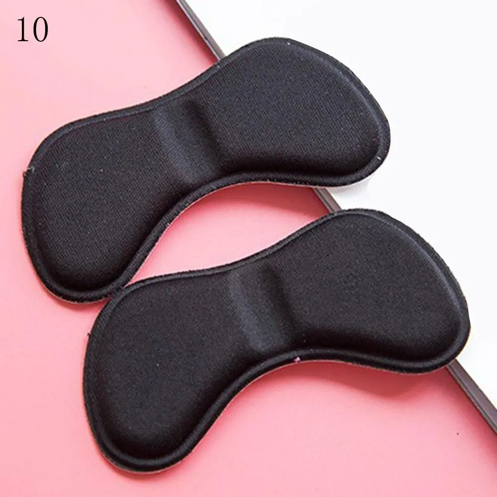 2pcs Practical Sticky Fabric Heel Inserts/ Insoles Pads Cushion