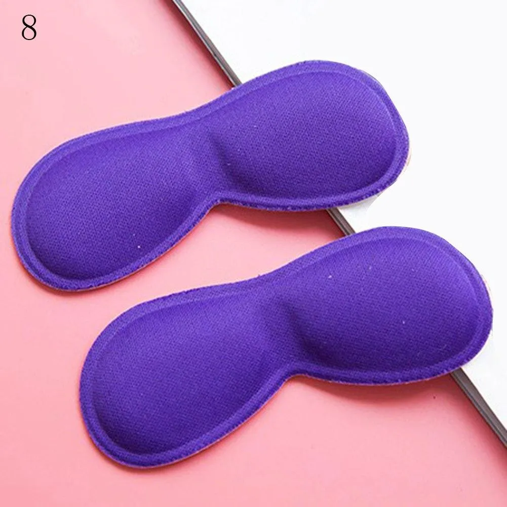 2pcs Practical Sticky Fabric Heel Inserts/ Insoles Pads Cushion