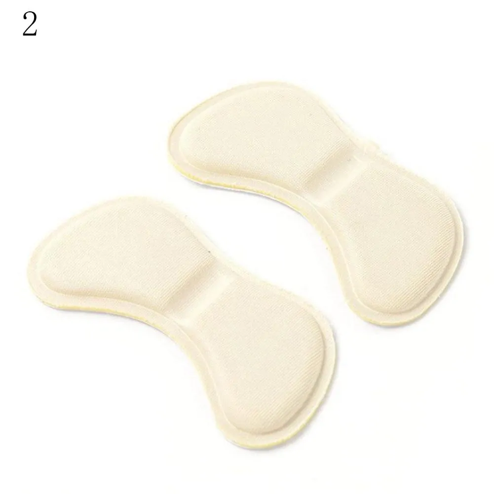 2pcs Practical Sticky Fabric Heel Inserts/ Insoles Pads Cushion