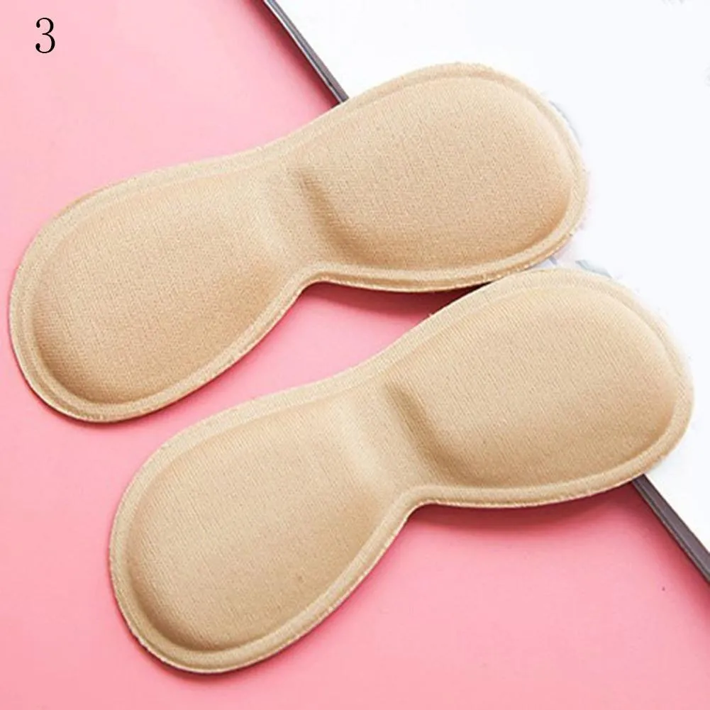 2pcs Practical Sticky Fabric Heel Inserts/ Insoles Pads Cushion