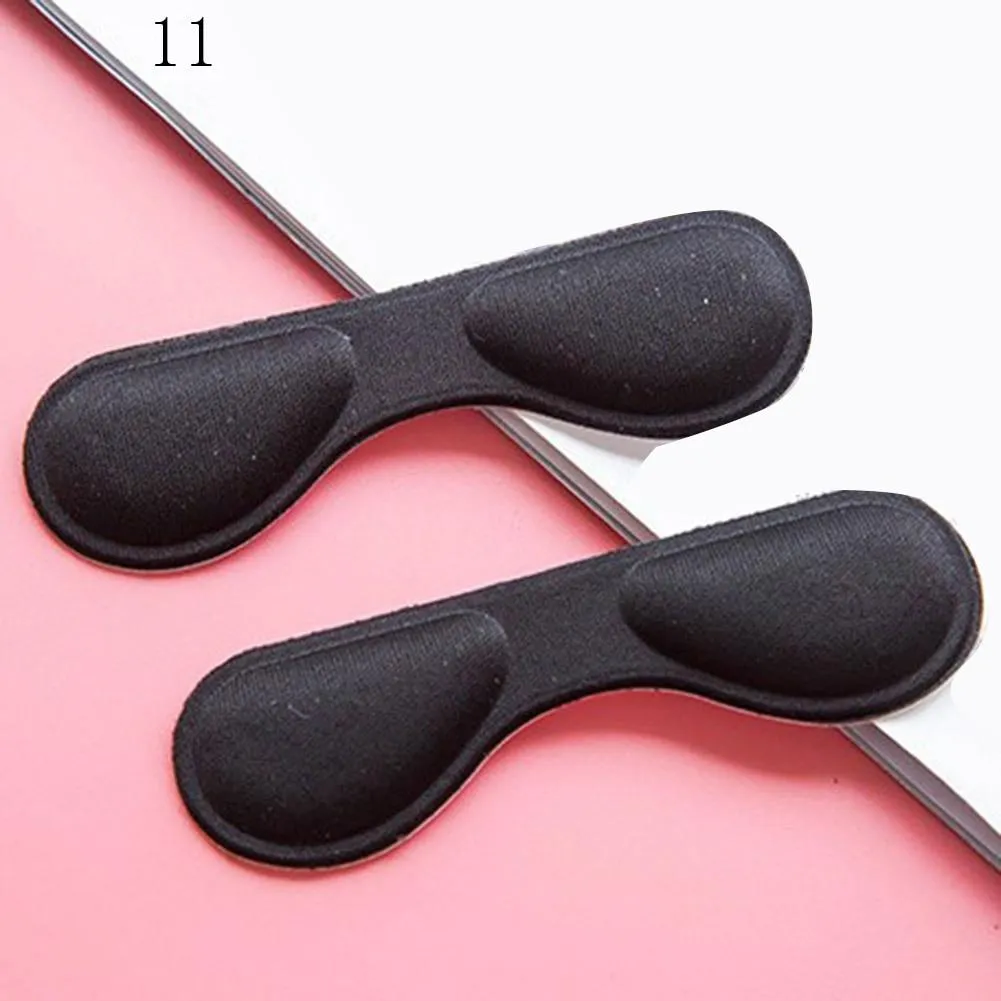 2pcs Practical Sticky Fabric Heel Inserts/ Insoles Pads Cushion