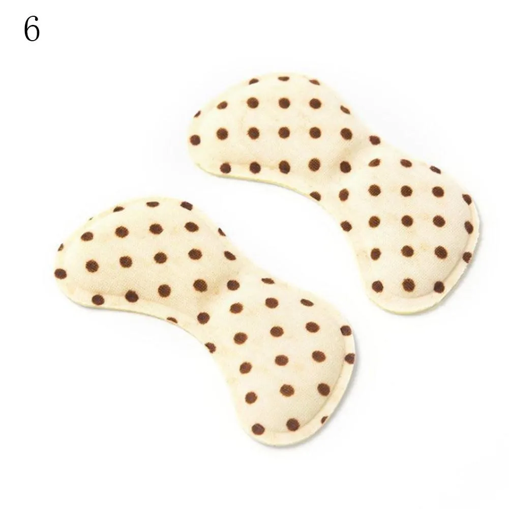 2pcs Practical Sticky Fabric Heel Inserts/ Insoles Pads Cushion