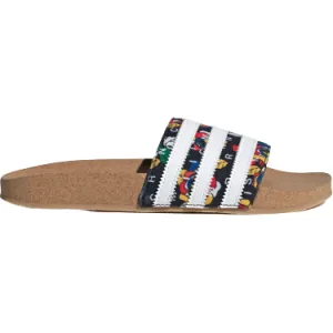 Adidas Women's Rich Mnisi Adilette Slides - Core Black / Cloud White / Multi