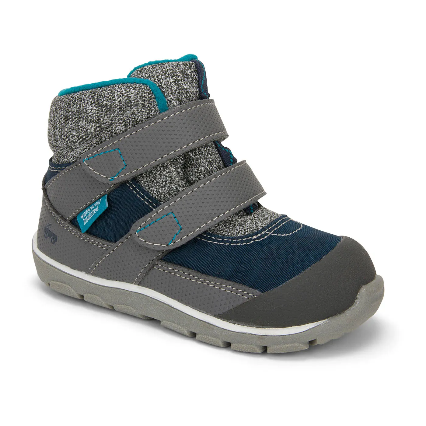 Atlas Waterproof/Insulated Boot - Navy/Grey