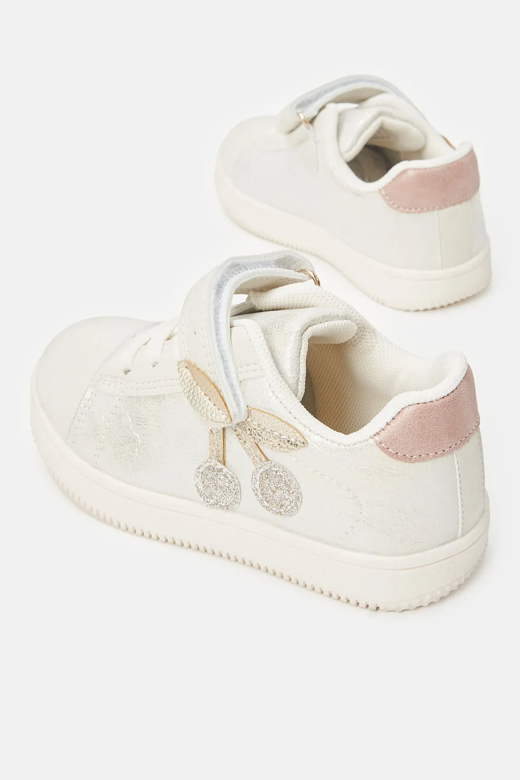 Girls Assorted Embellished Velcro Sneakers