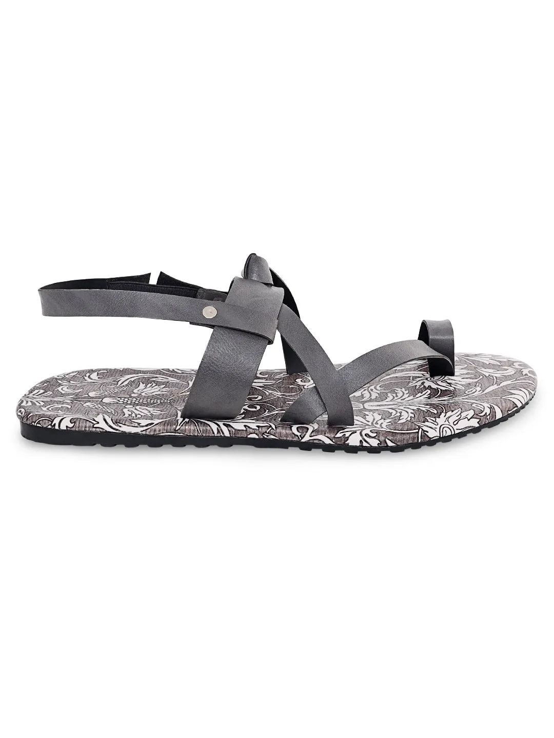 Grey Knot Mens Chappals