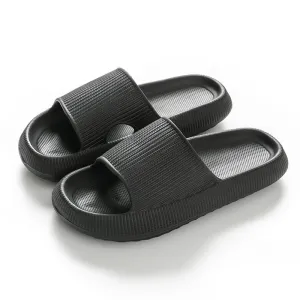 Heel Support Cushion Slides - Black