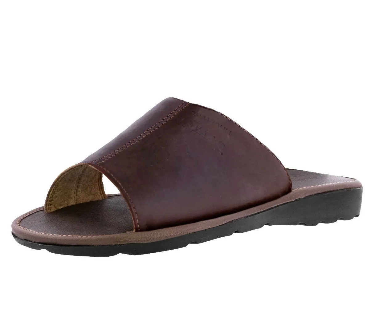 Mens 449 Brown Leather Mexican Leather Huaraches Open Toe Sandals