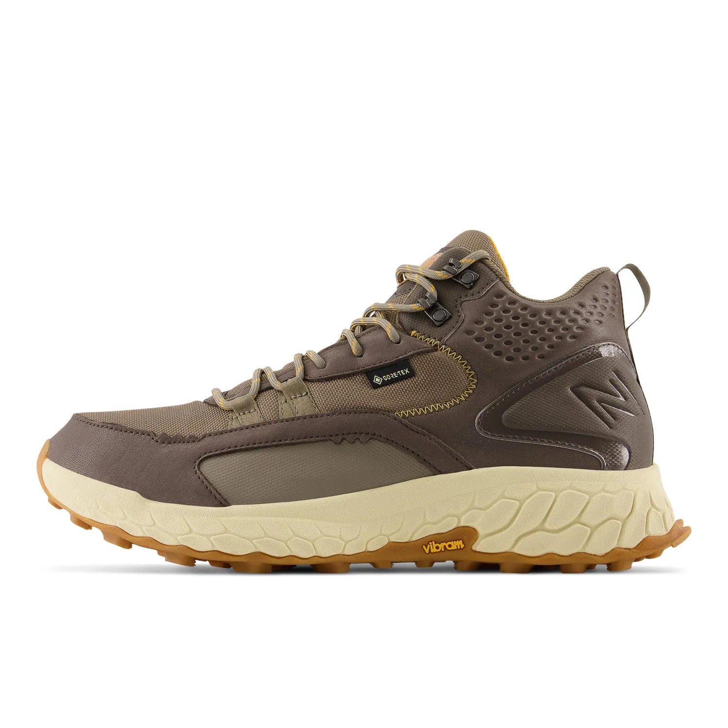 Men's New Balance Fresh Foam X Hierro Mid GTX Color: Wren with Bungee and Golden Hour