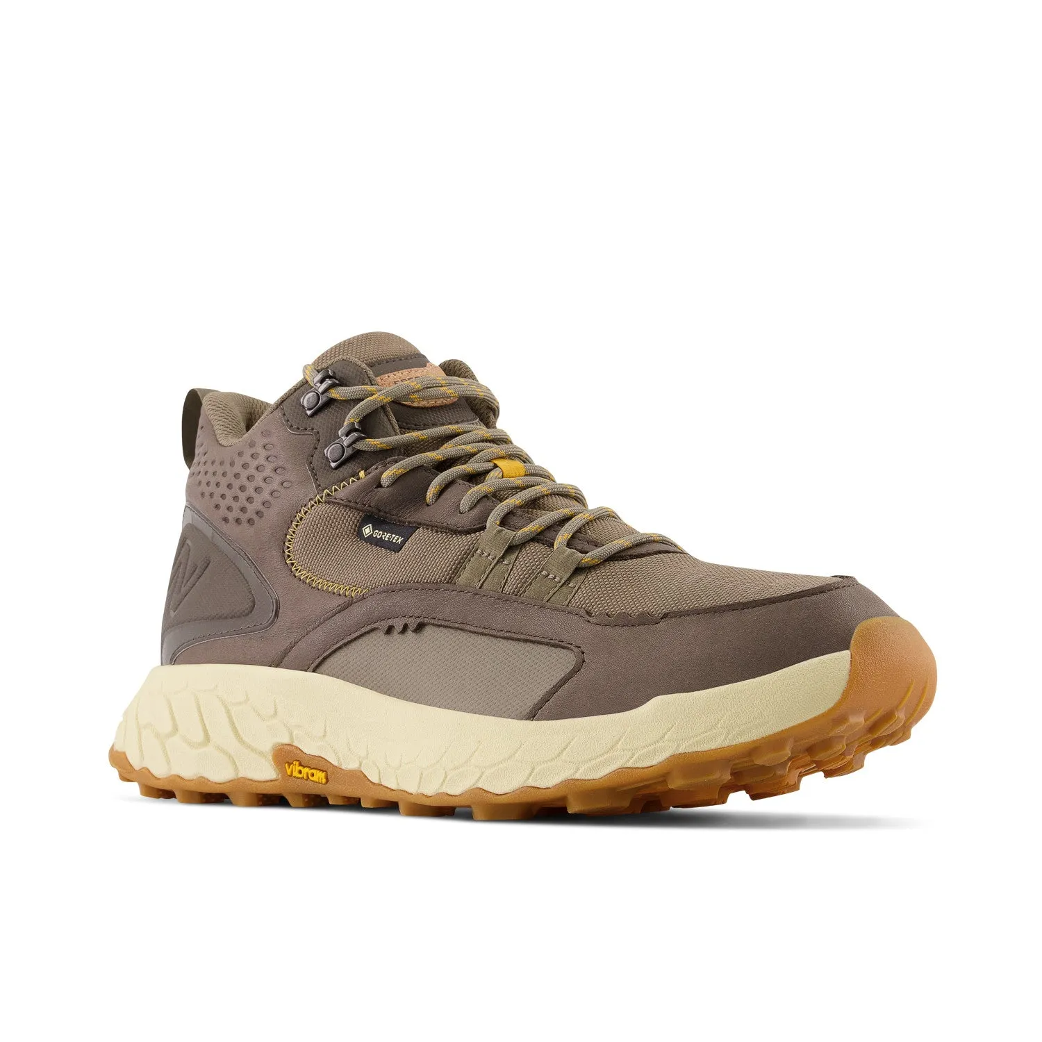 Men's New Balance Fresh Foam X Hierro Mid GTX Color: Wren with Bungee and Golden Hour