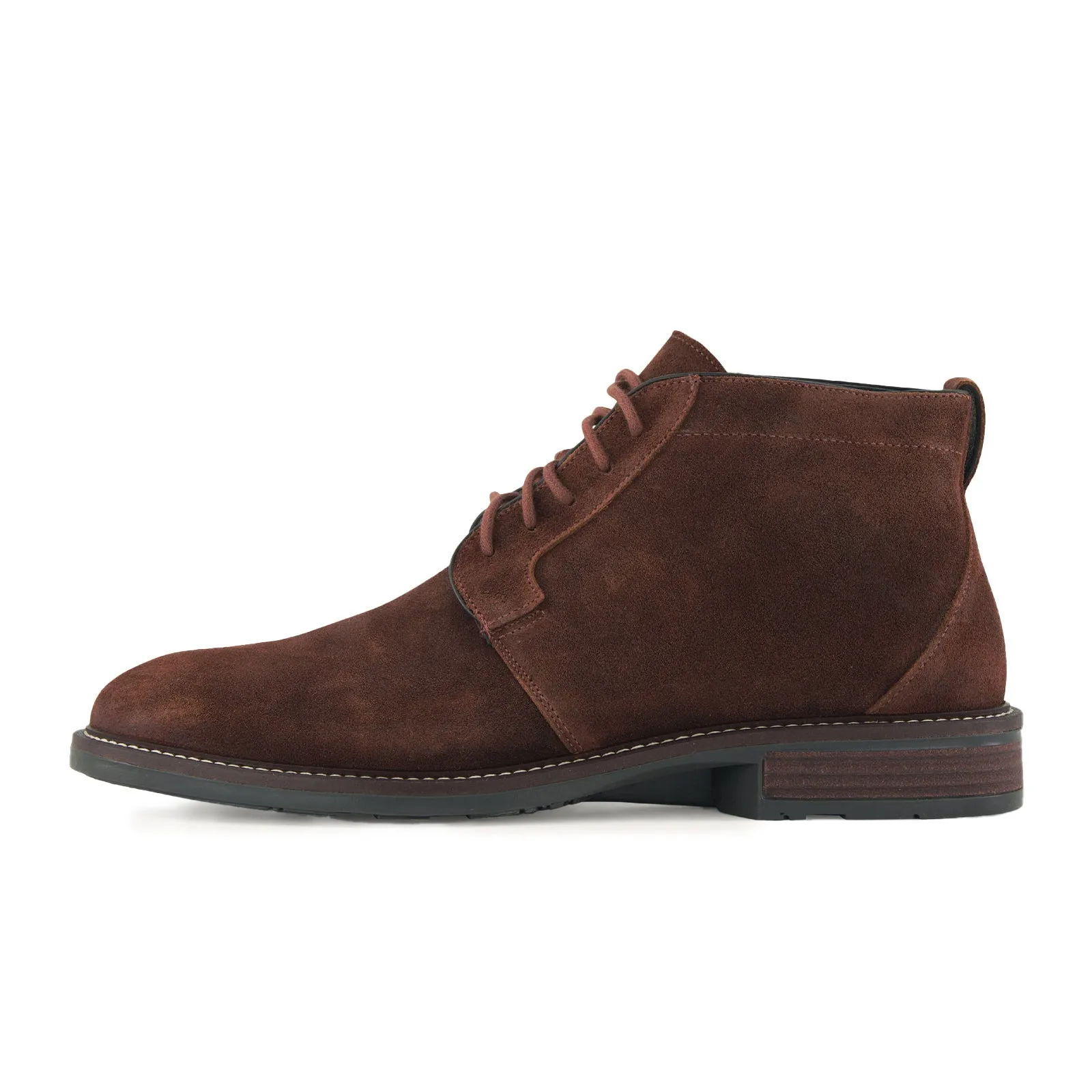 Naot Commander Ankle Boot (Men) - Seal Brown Suede