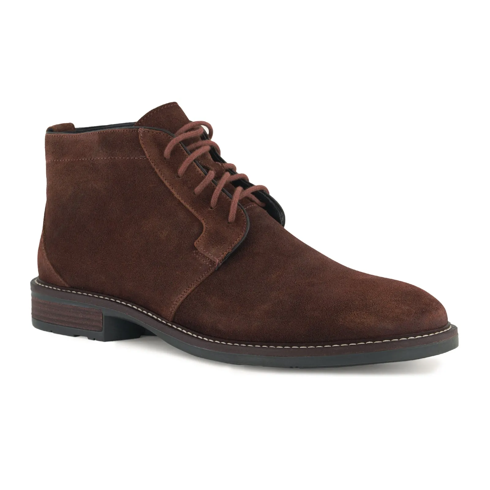 Naot Commander Ankle Boot (Men) - Seal Brown Suede