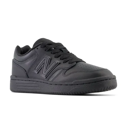 NEW BALANCE KID'S 480 TRIPLE BLACK SNEAKER SHOE