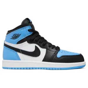 Nike Air Jordan 1 Retro High OG PS UNC Toe, white/black/blue