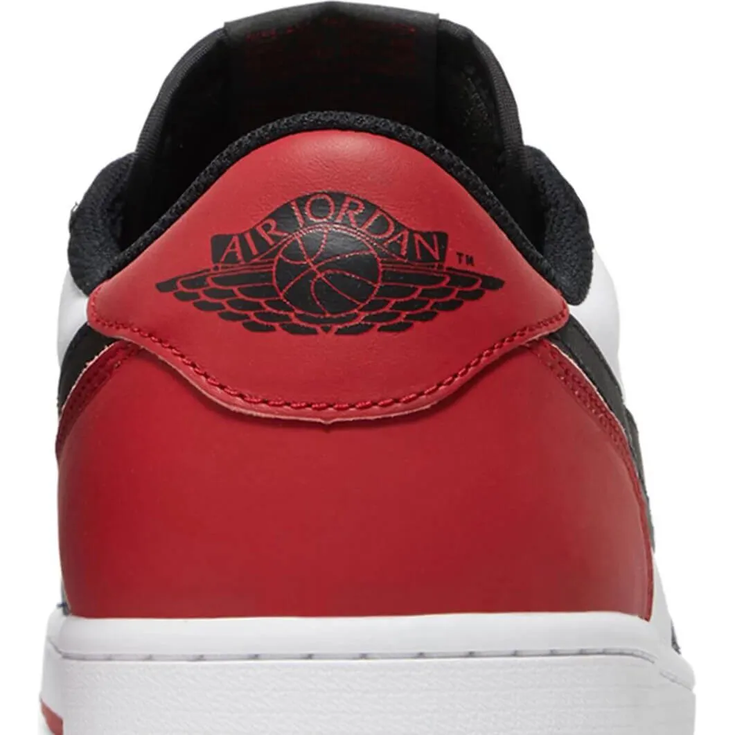 Nike Air Jordan 1 Retro Low OG Black Toe, White/Red/Black