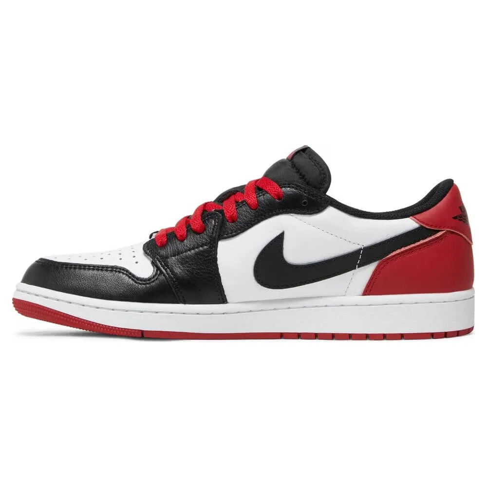 Nike Air Jordan 1 Retro Low OG Black Toe, White/Red/Black