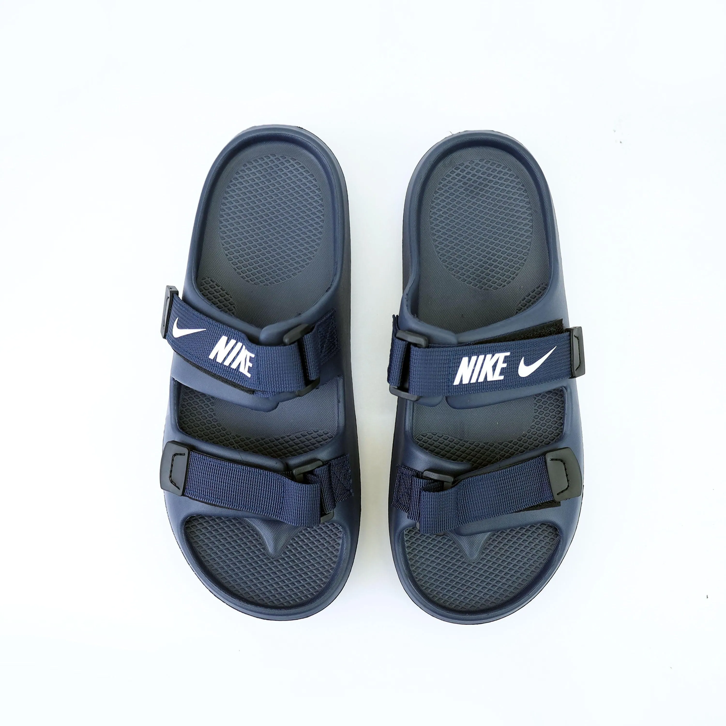 Nike Double Belt Slide-Blue