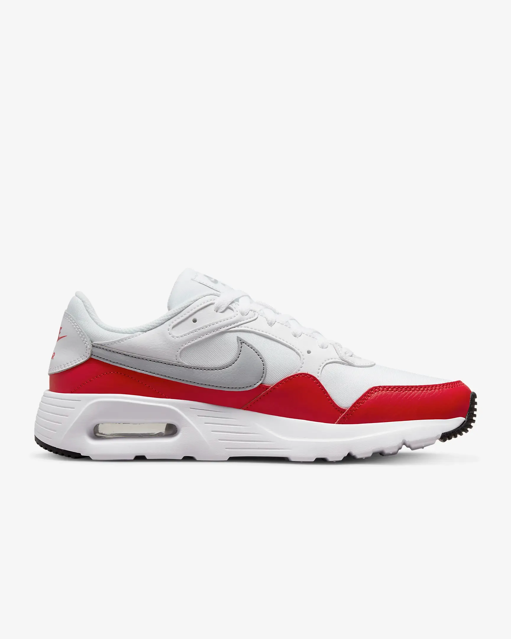 Nike Men's Air Max SC Shoes - White / University Red / Black / Wolf Grey