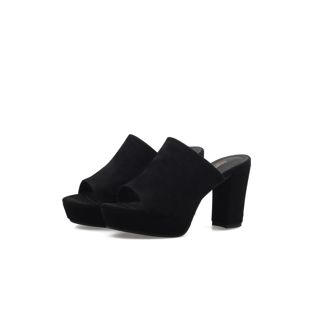 Open Toe Platform Mules