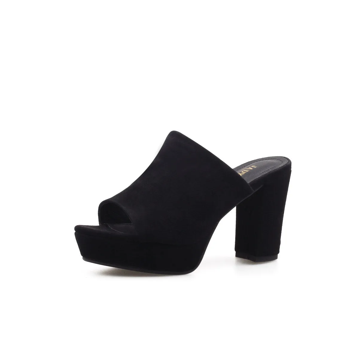 Open Toe Platform Mules