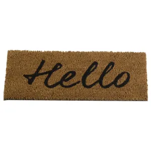 Outside In 53cm Hello Coir Doormat Insert