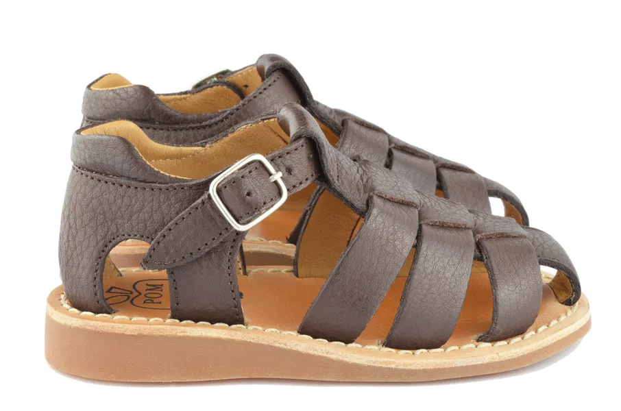 Pom d'Api Boys Dark Brown Sandal