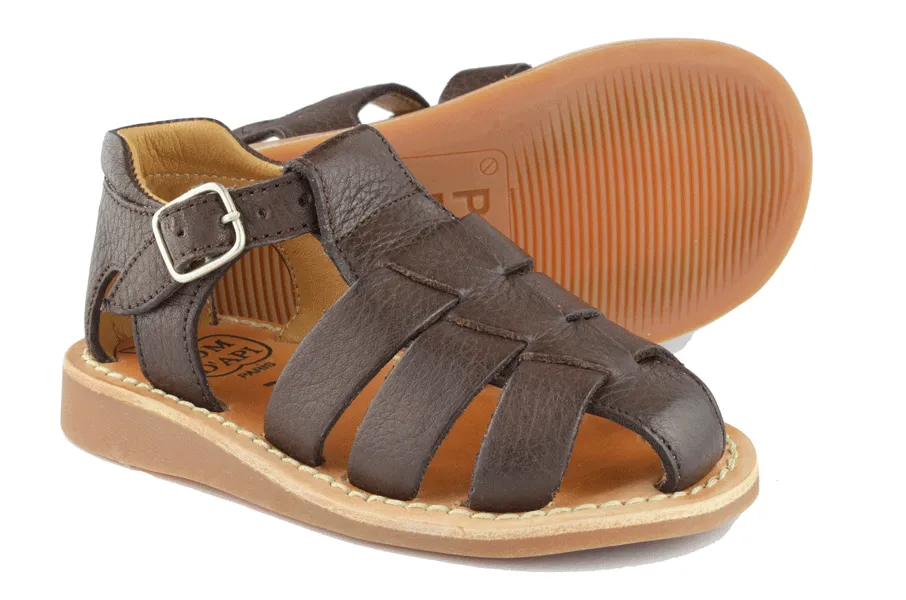 Pom d'Api Boys Dark Brown Sandal