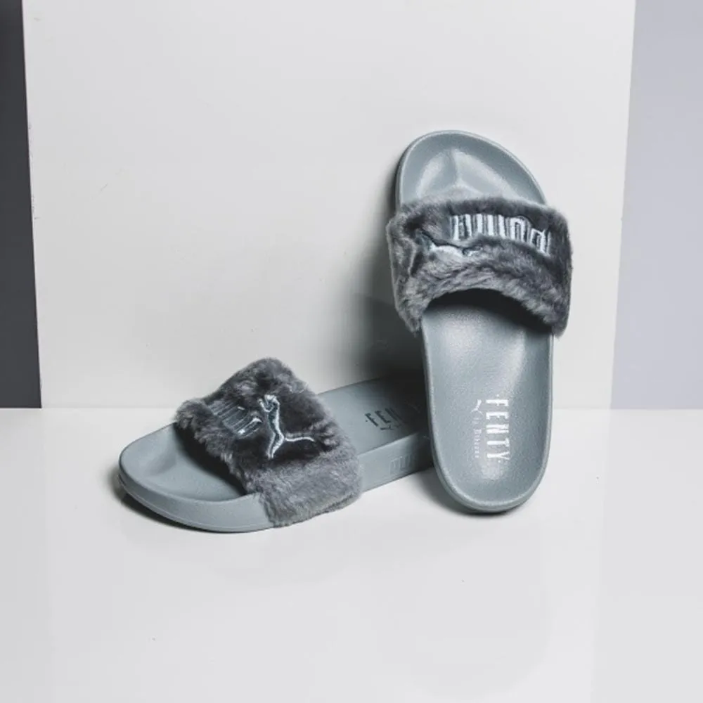 Puma Leadcat Fenty Fur Slide Quarry by Rihanna