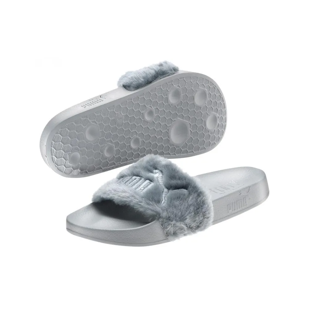 Puma Leadcat Fenty Fur Slide Quarry by Rihanna