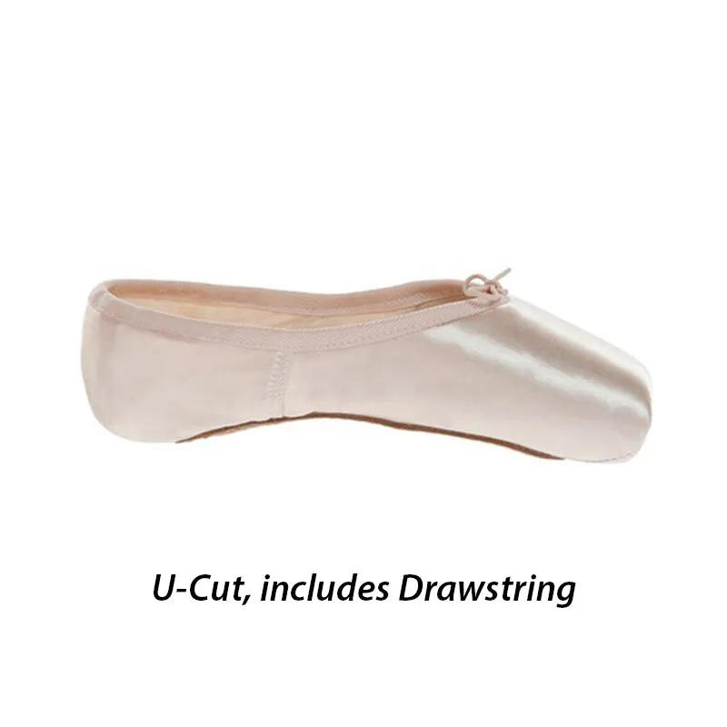 Russian Pointe Sapfir U-Cut Drawstring Pointe Shoes - Flexible Hard Shank