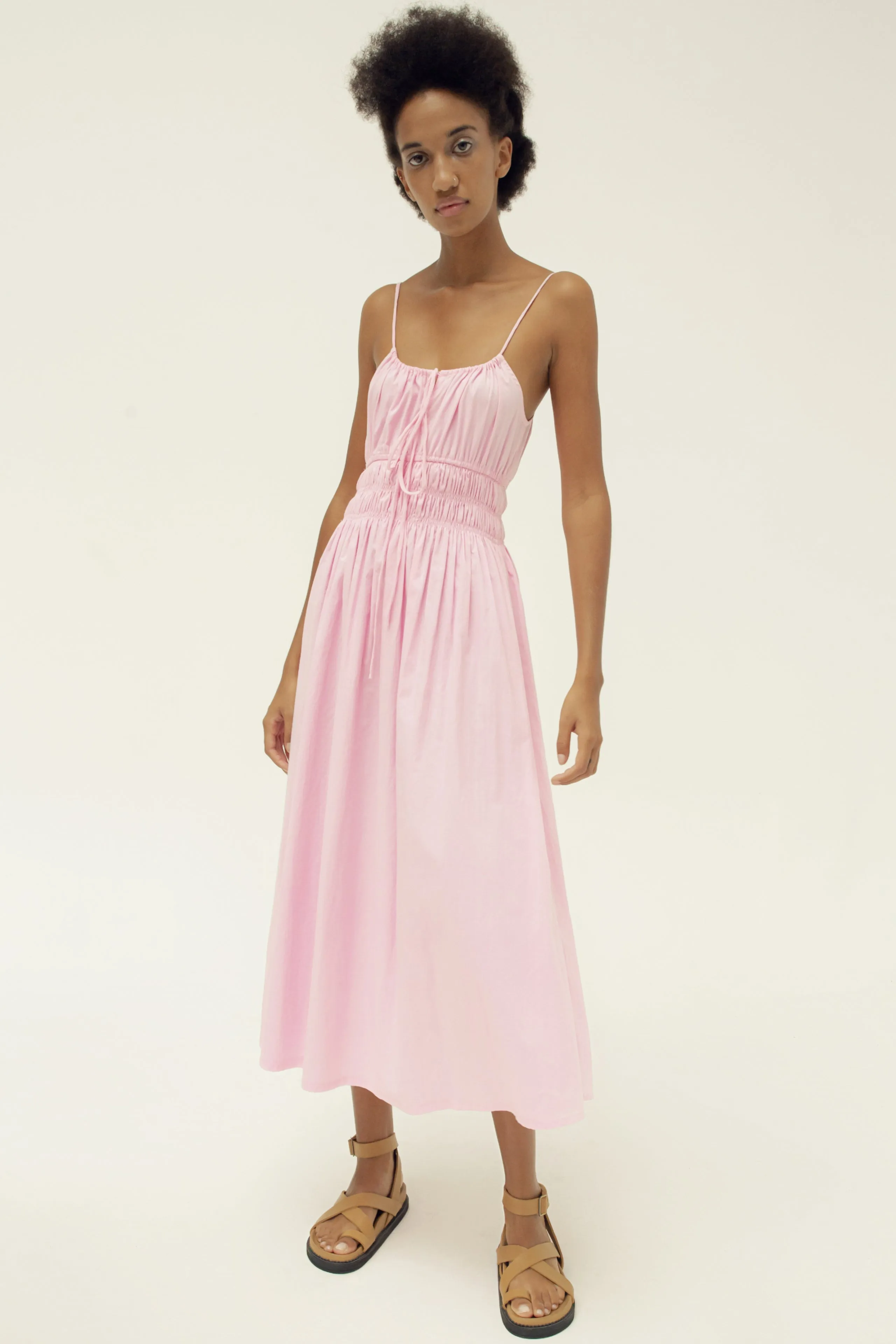 THE SUNRISE ELASTIC DRESS - PINK