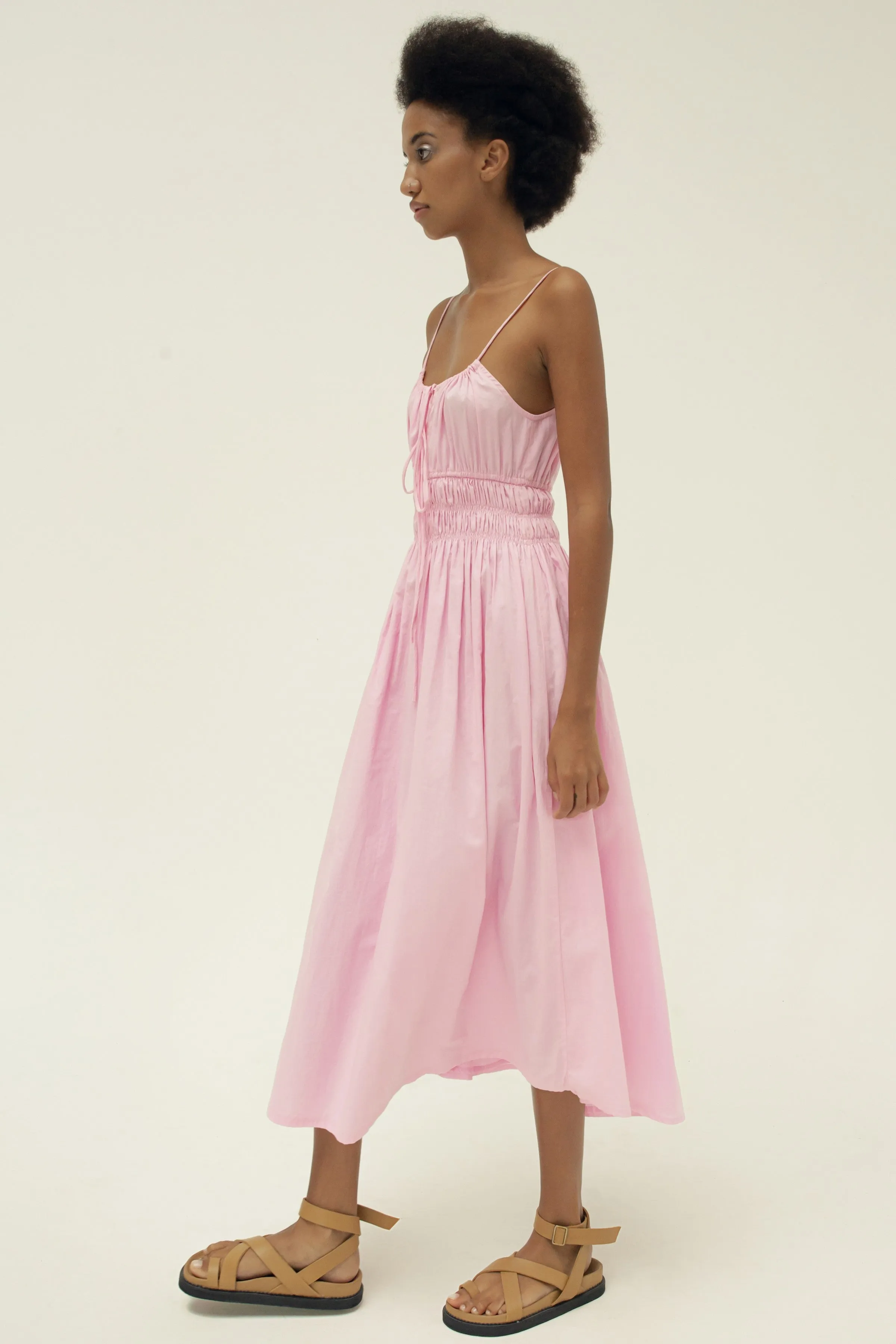 THE SUNRISE ELASTIC DRESS - PINK