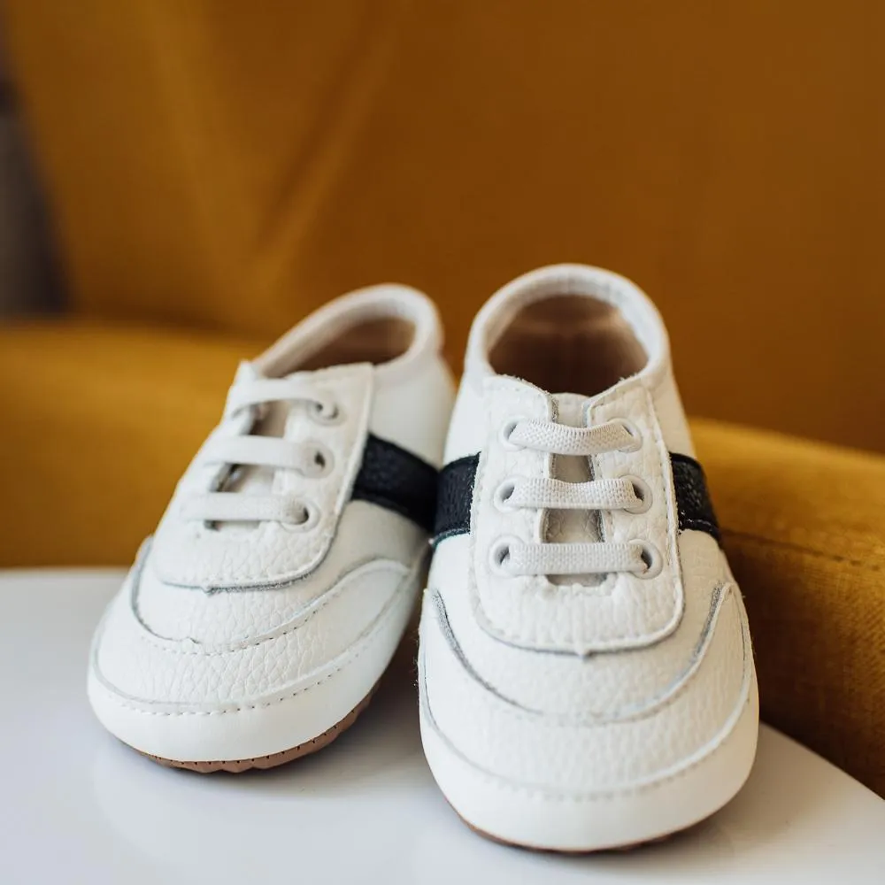 White and Black Love Bug Sneaker