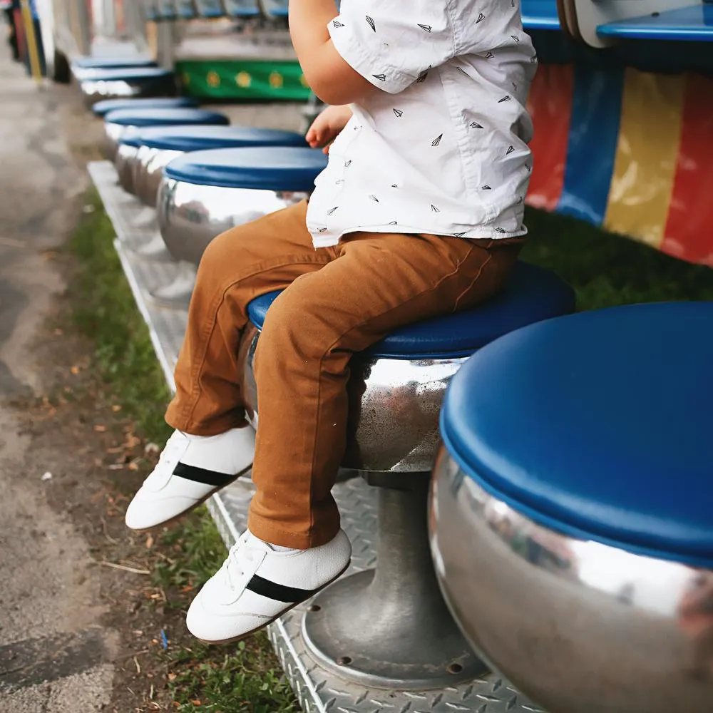 White and Black Love Bug Sneaker