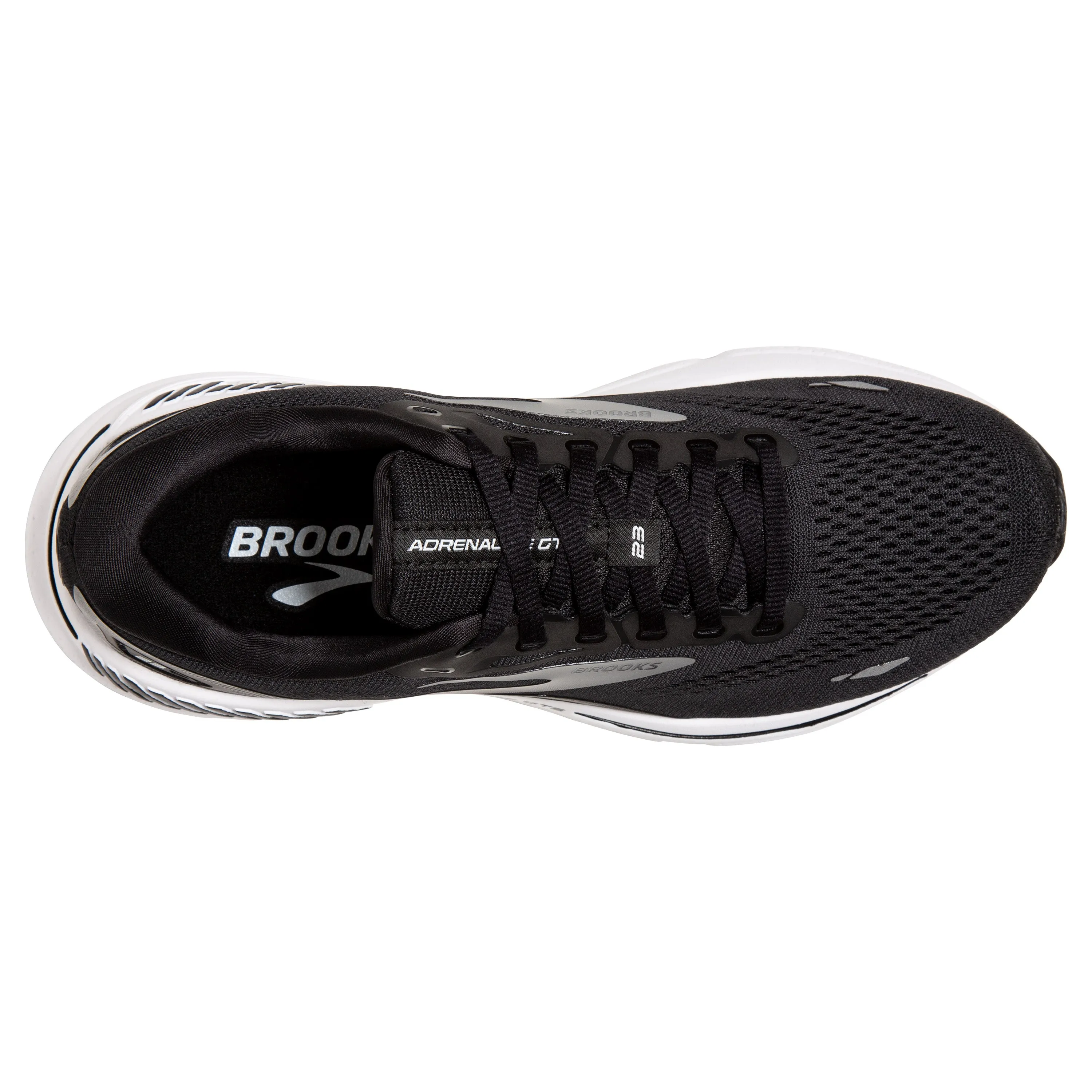 Women's Brooks Adrenaline GTS 23 Color: Black/ White/ Silver