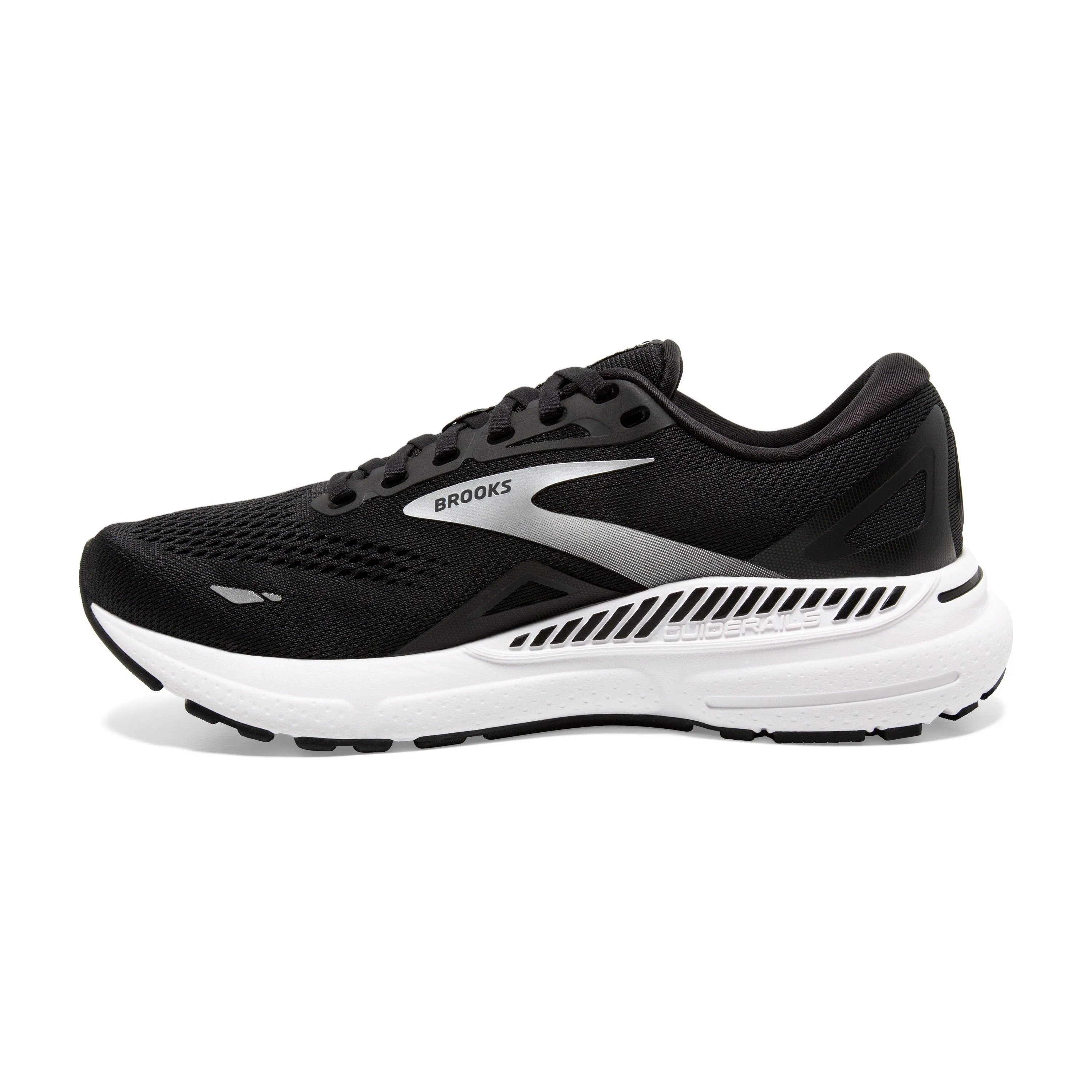 Women's Brooks Adrenaline GTS 23 Color: Black/ White/ Silver