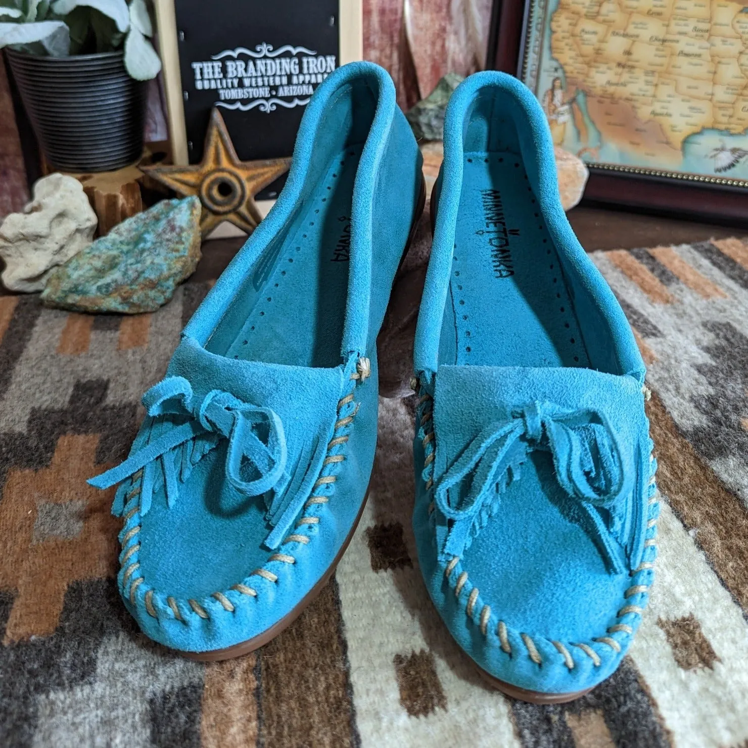 Women's "Kilty" Hardsole Moccasins by Minnetonka