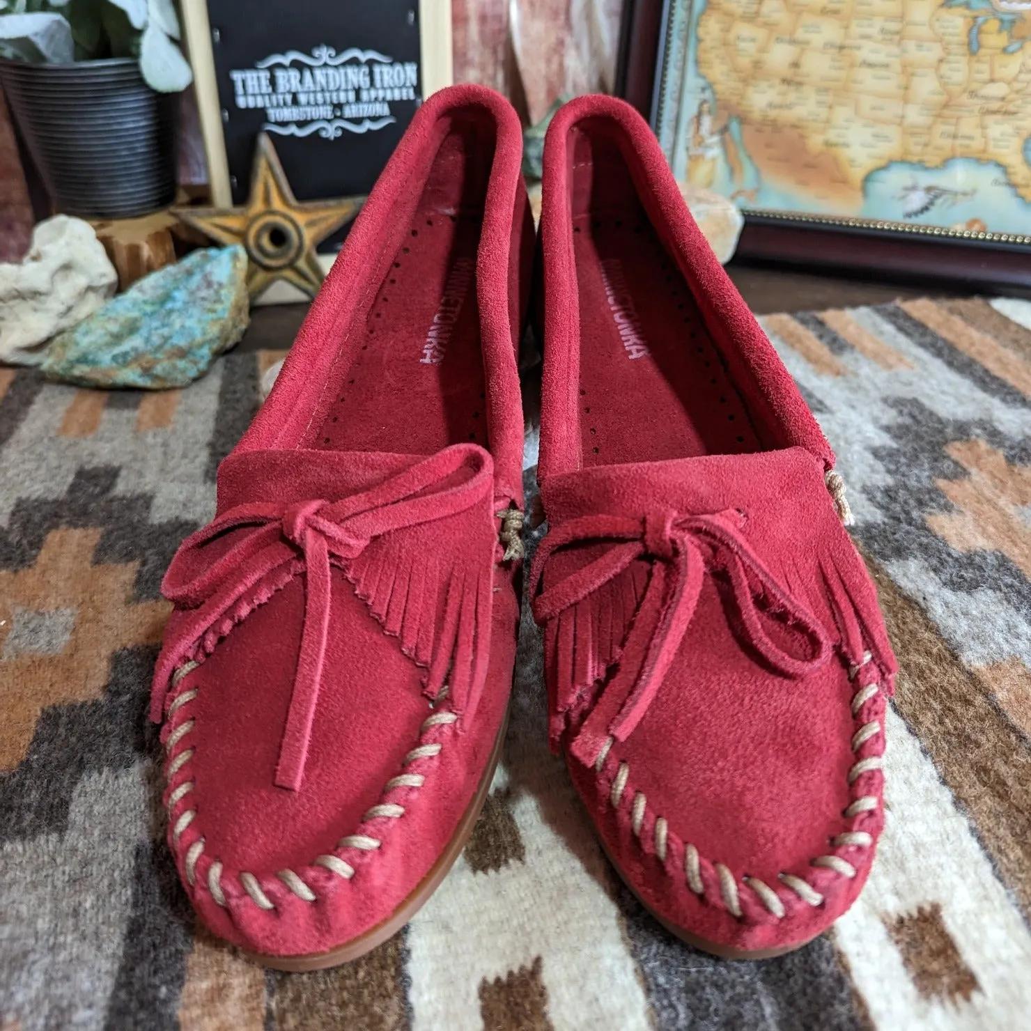 Women's "Kilty" Hardsole Moccasins by Minnetonka