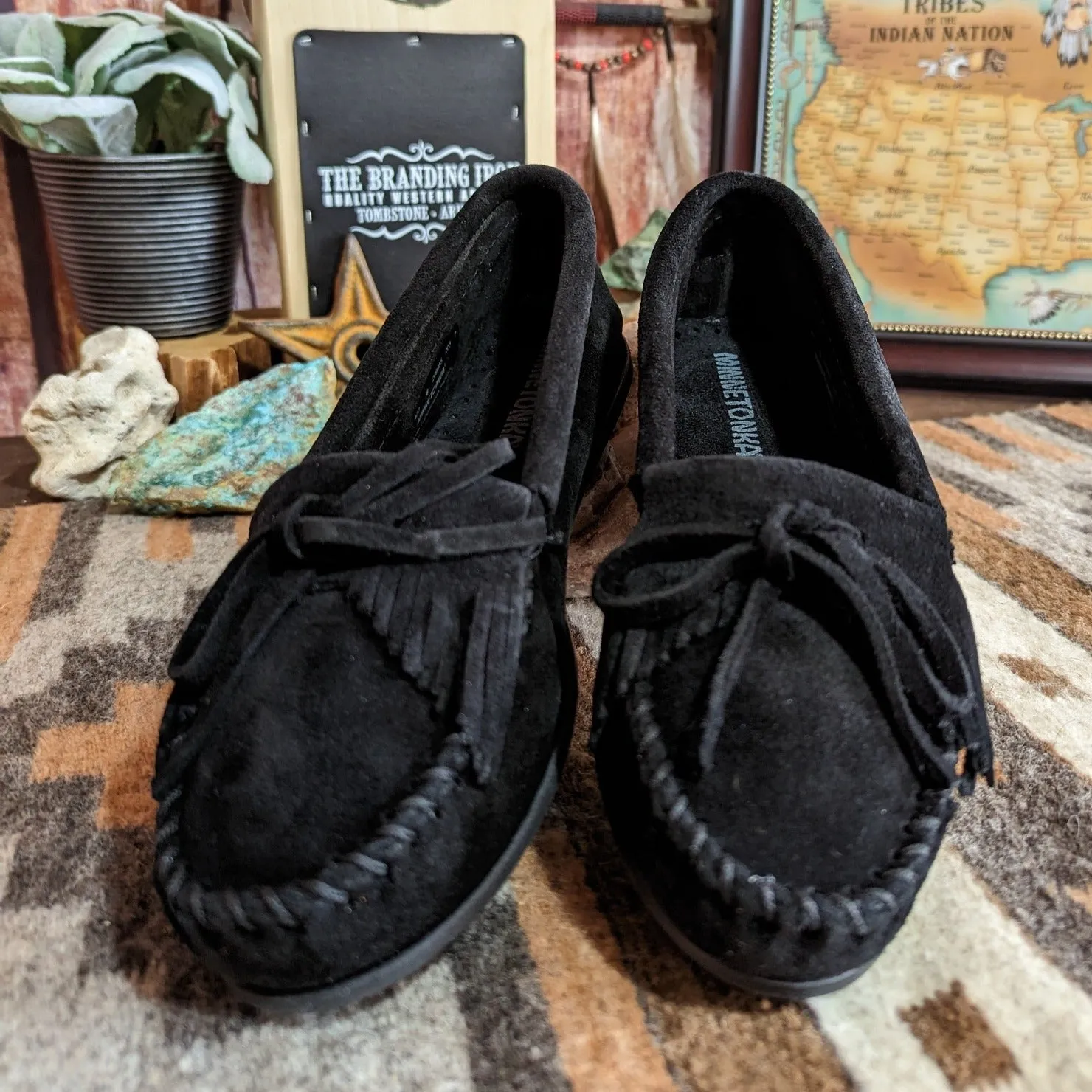 Women's "Kilty" Hardsole Moccasins by Minnetonka