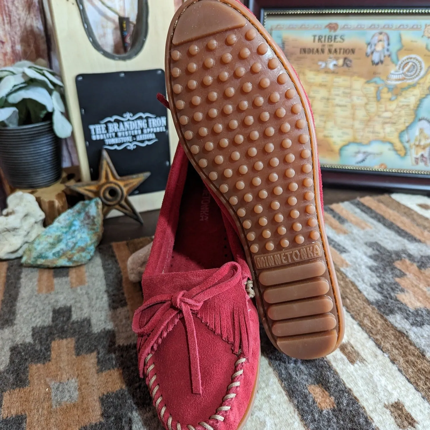 Women's "Kilty" Hardsole Moccasins by Minnetonka