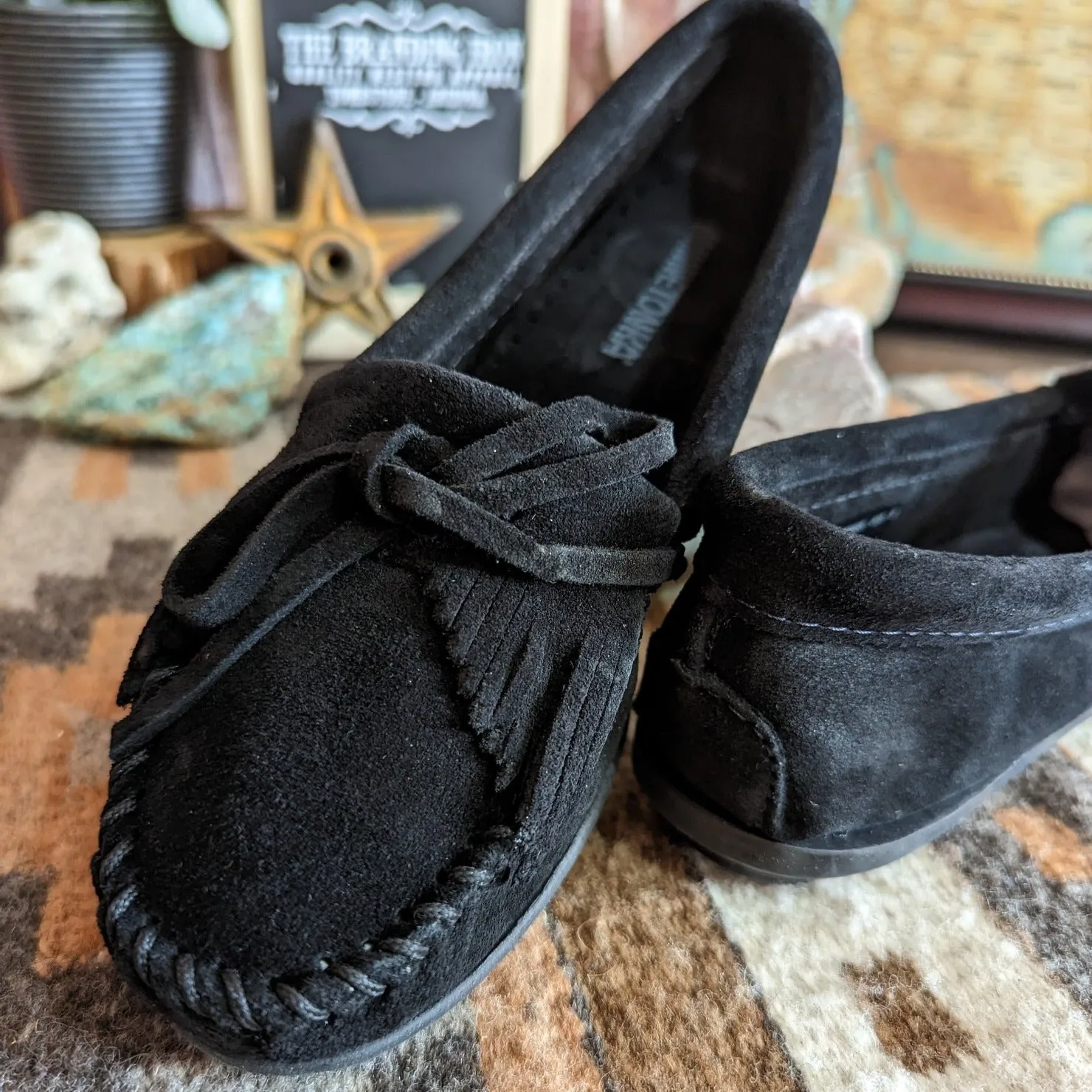 Women's "Kilty" Hardsole Moccasins by Minnetonka