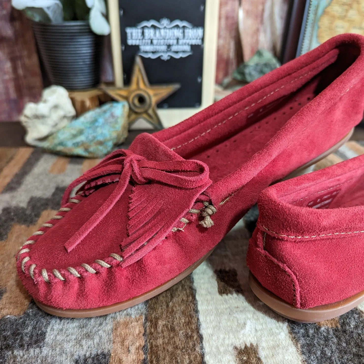 Women's "Kilty" Hardsole Moccasins by Minnetonka