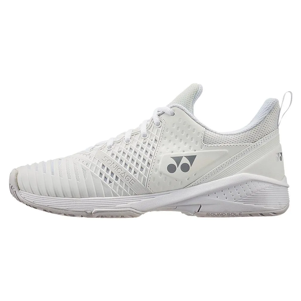 Women's Sonicage 3 Tennis Shoes White and Silver